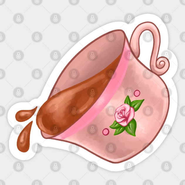 Spill the Tea Sticker by Lady Lilac